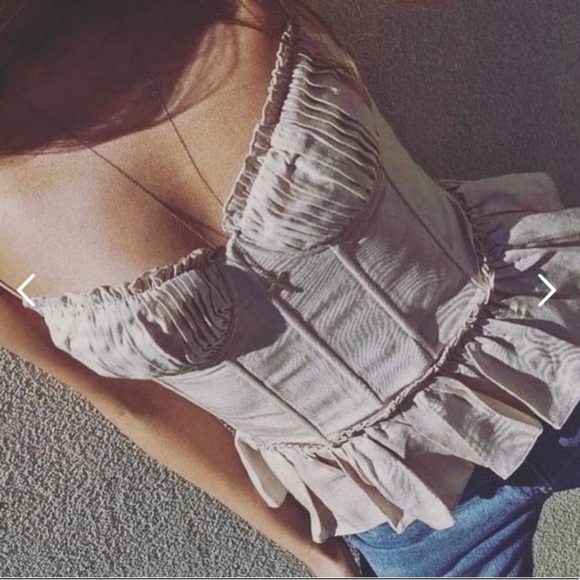 H&M BROCK COLLECTION NWT Corset Style Top - Picture 9 of 16